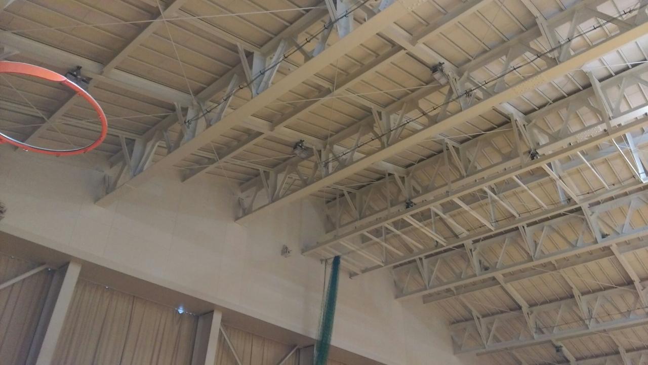 拓殖大学北海道短期大学 体育館天井撤去工事